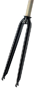 Forgaffel Race 1 1/8" alu ahead - Stamme 250 mm Sort Lige Ben