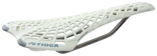 Sadel Spyder Racing, Hvid.