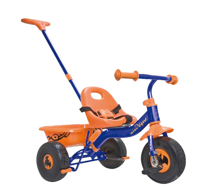 Trehjulet b�rnecykel bl�/orange