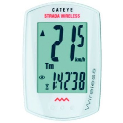 Cateye STRADA cykelcomputer hvid tr�dl�s