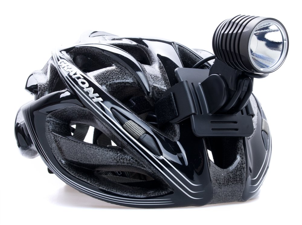 Inton PRO 1000 lumen LED forlygte m. lader og hjelmbeslag
