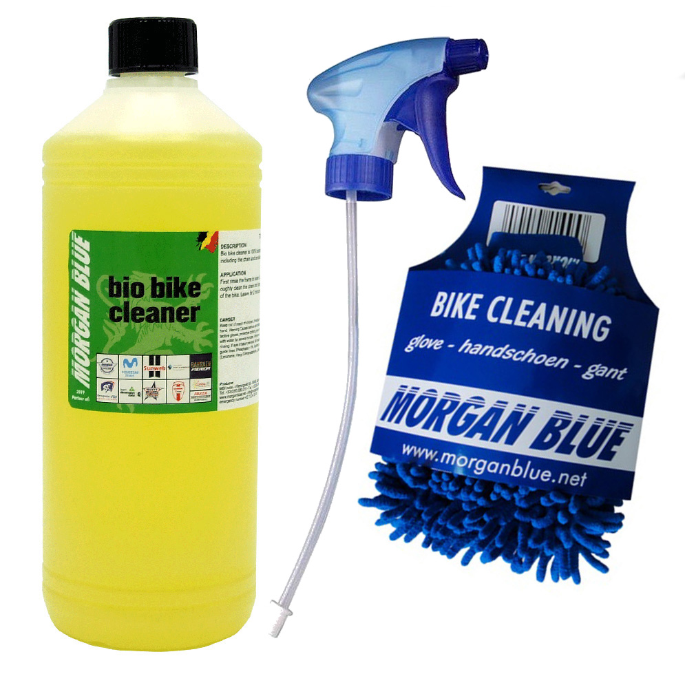 Blue Bio Bike Cleaner 1 liter med Forstøver og Vaskehandske