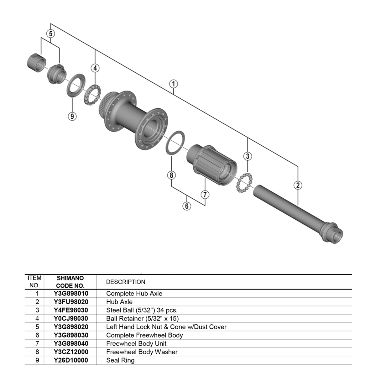 Shimano WHRS171 Komplet Aksel Thru 499,00 Cykelgear.dk Cykelgear.dk
