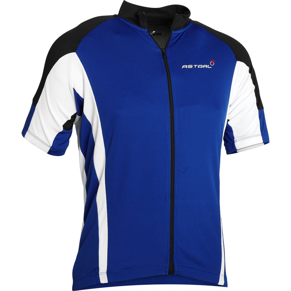Astral kort�rmet cykeltr�je bl�/hvid/sort