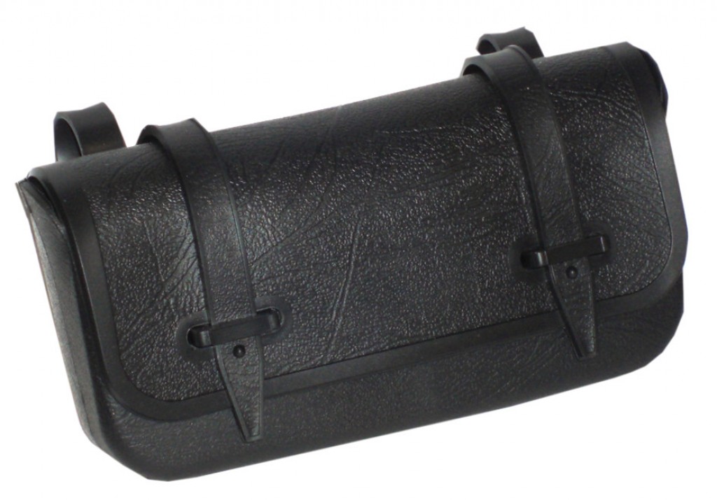 Saddeltaske retro med to remme plast