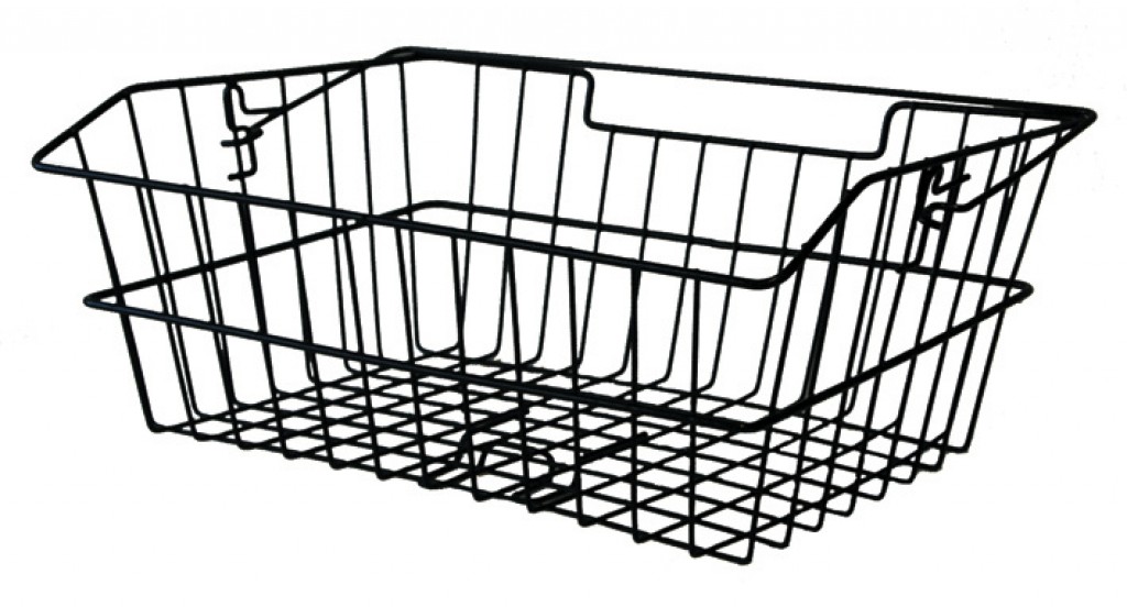 BASIL kurv til bagageb�rer sort