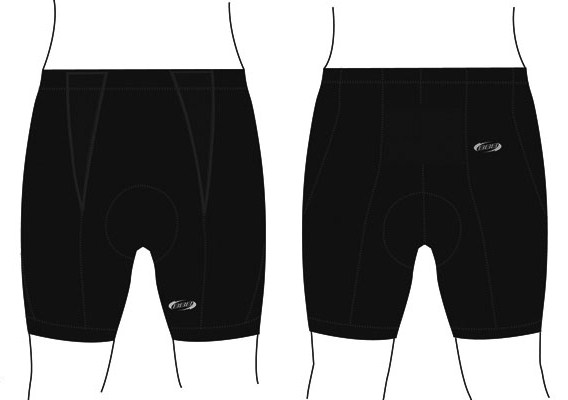 BBB Shorts med indl�g sort Ladies