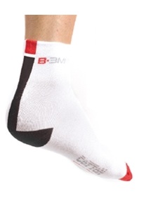 Biemme Pure socks Hvid/R�d/Sort
