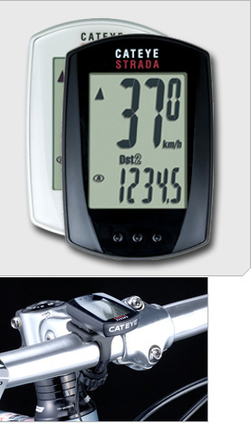 Cateye STRADA cykelcomputer sort