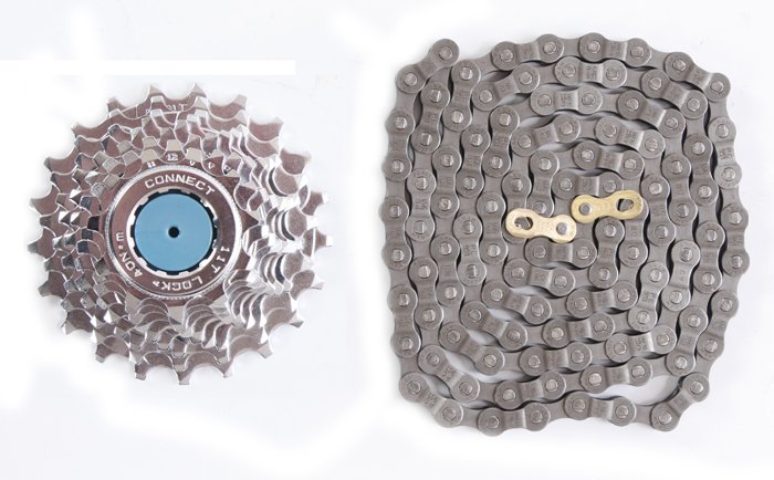 Kassette + K�de Campagnolo 9 speed