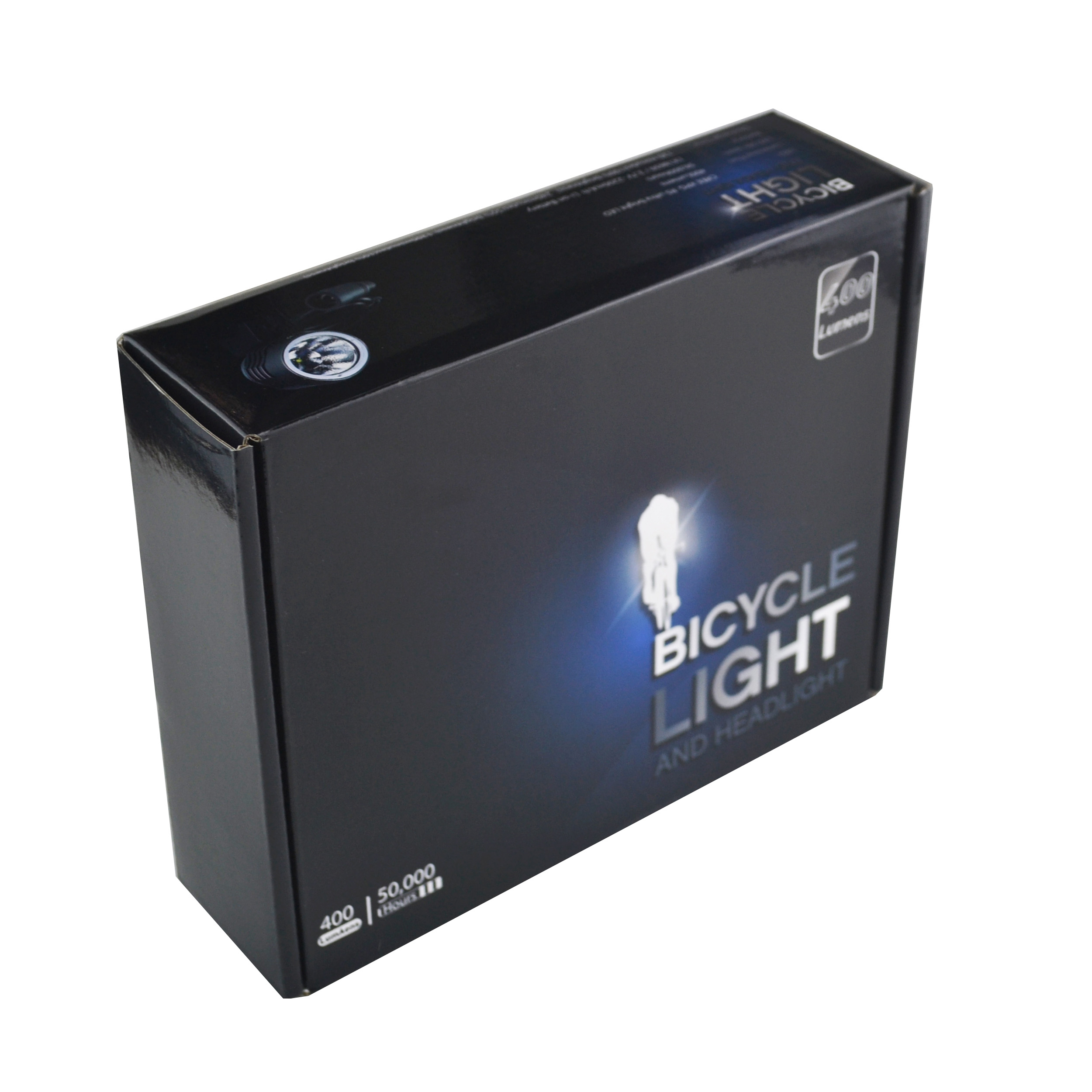 Inton PRO 400 lumen LED forlygte m. lader og hjelmbeslag