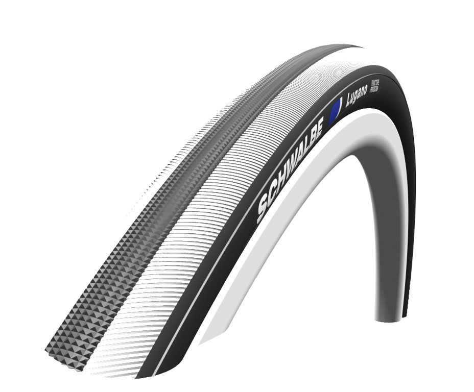 Schwalbe Lugano 700x23C hvid/sort kanttr�d