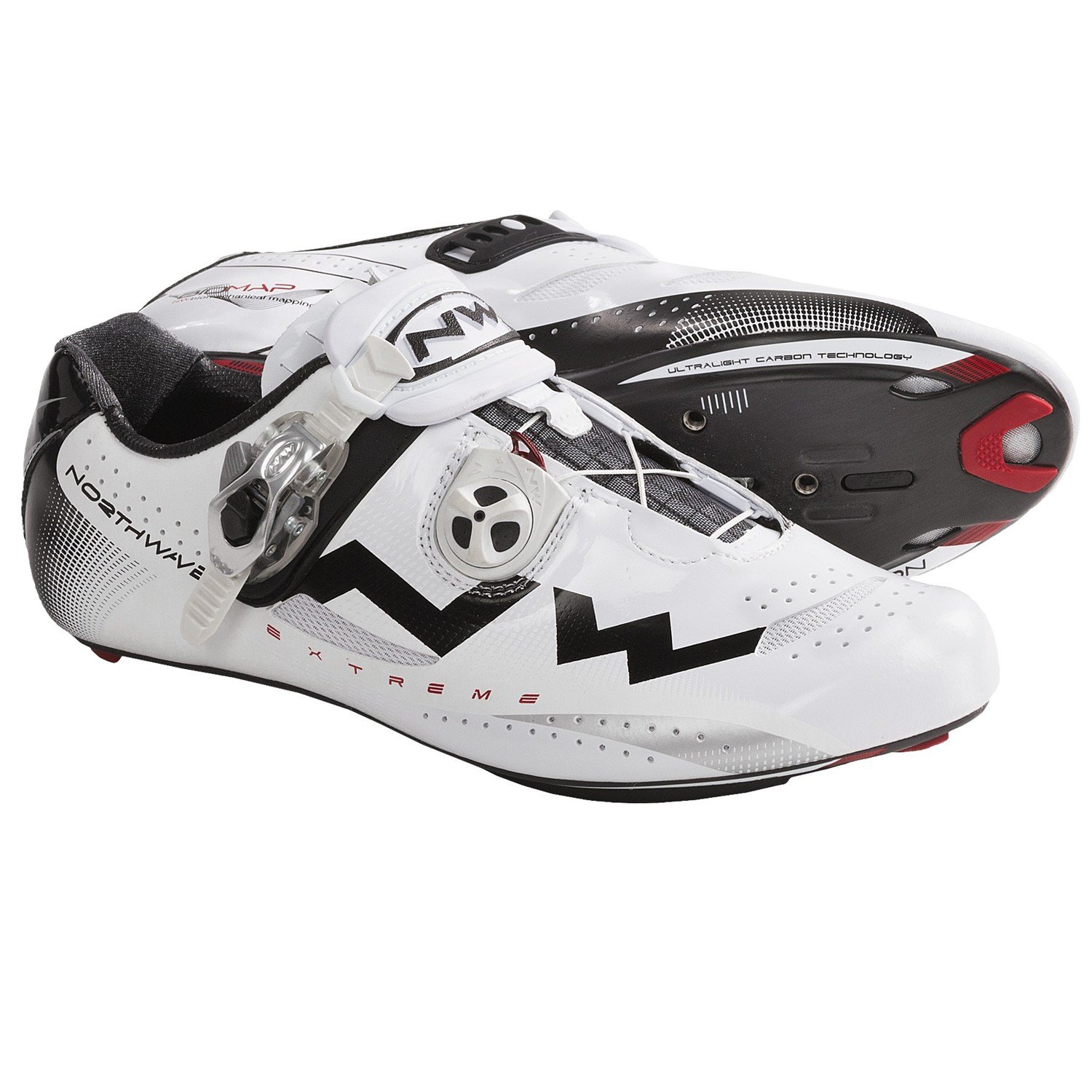 Northwave Extreme Tech Hvid Sort Cykelsko 1 199 00 Cykelgear dk 