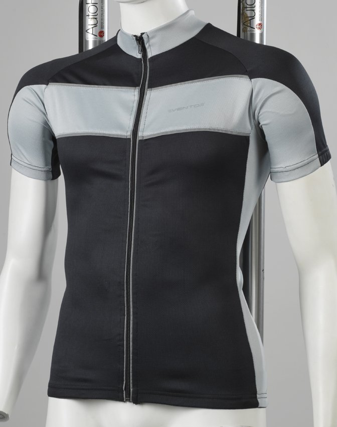 Vento Sort/Gr� jersey