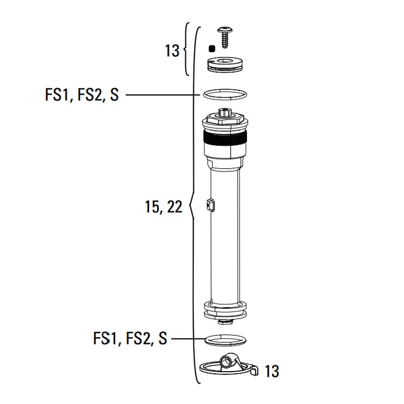 Rock Shox TurnKey dæmperenhed til remote