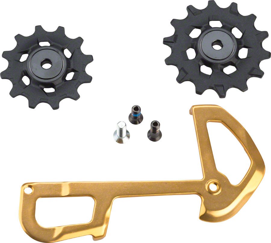Sram XX1 Eagle pulleyhjul & inderplade - 12 gear - 12 & 14 tænder - Guld