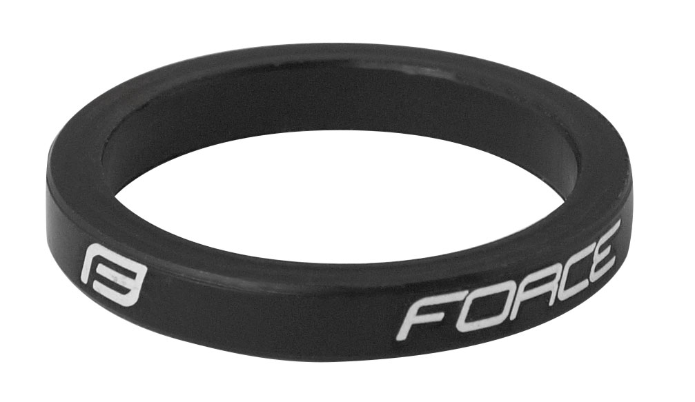Force 5 mm sort alu spacer 1 1/8"