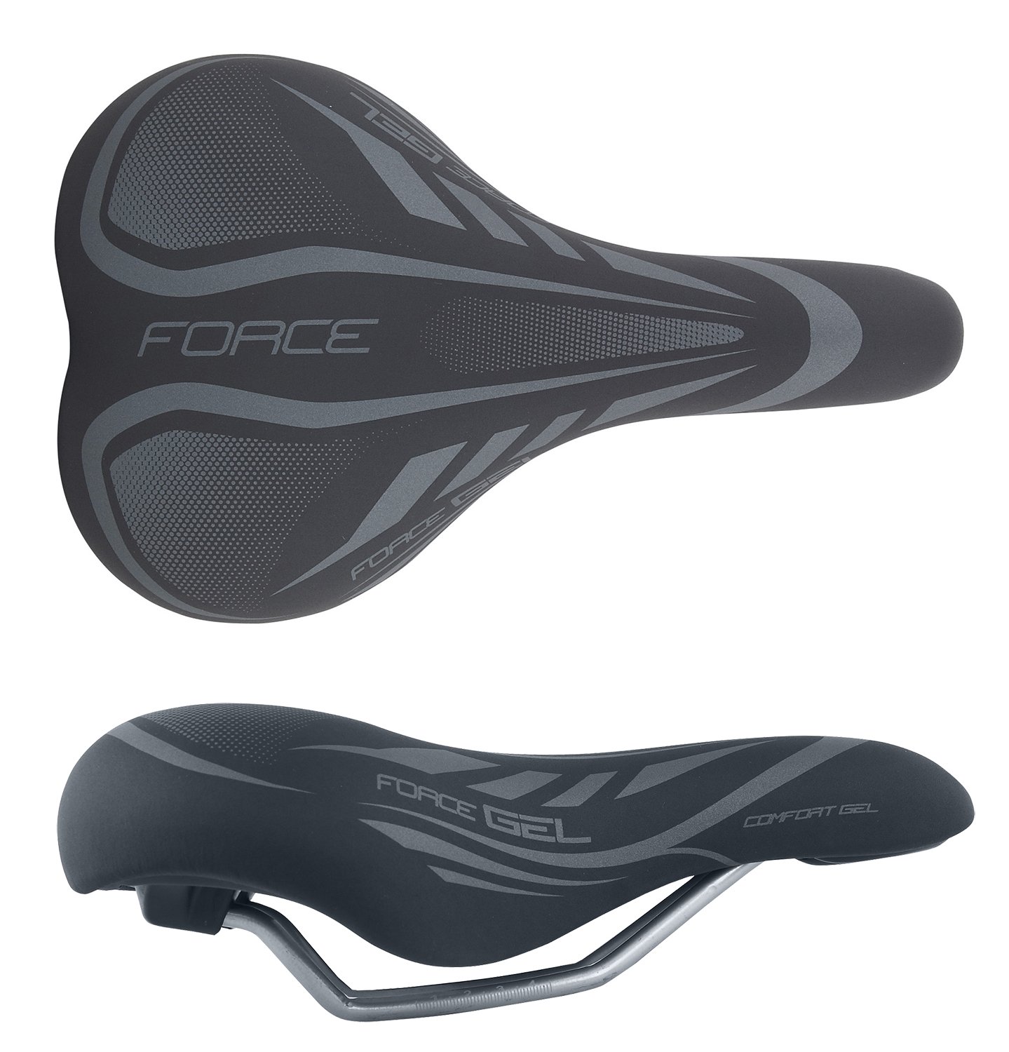 FORCE Saddel FORCE Comfort Gel turist herre