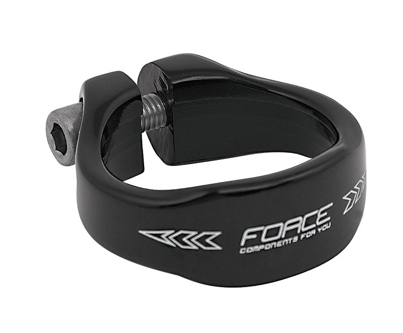 FORCE sadelrørs klampe Sort (Diameter: ø34,9)
