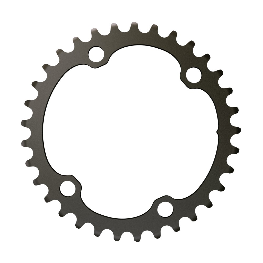 Sram Force - Klinge 35 tands rund - 2 x 12 gear - 4 huls ø107mm - Sort