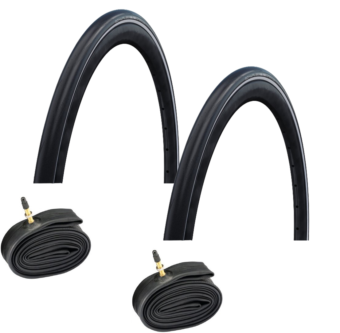 2 dæk + 2 slanger Schwalbe One Plus Kanttrådsdæk 700x28C
