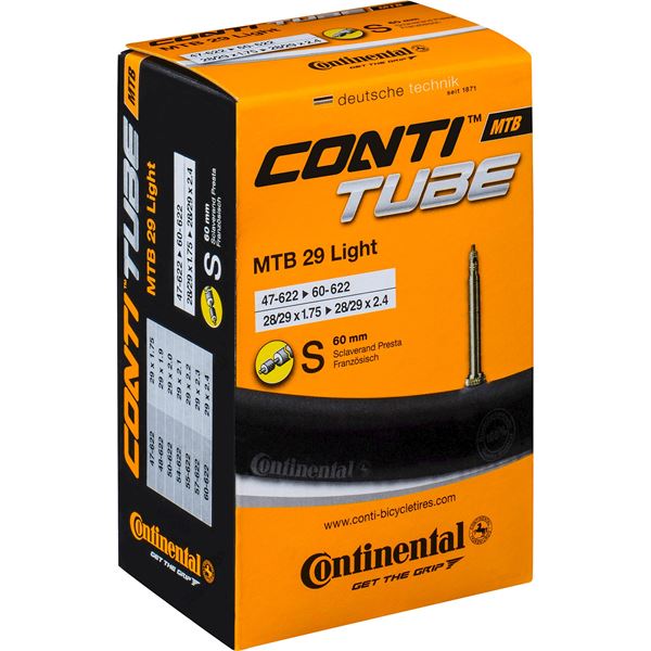 Continental MTB 29 Light - Cykelslange - Str. 29"x1.75-2.40" - 60 mm racerventil