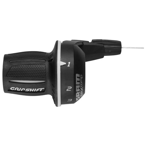 Sram MRX - Twist skifter - Til triple kranksæt - Sort