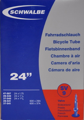 Slange 24x1 1/8/1,75 FV40 SCHWALBE SV9 600x28/37A æske 28/47-507/541
