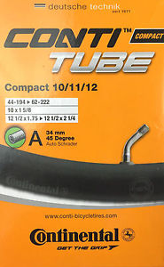 Continental 12 1/2 1.75 - 2 1/4 Slange Autoventil 34 MM 45 Grader"