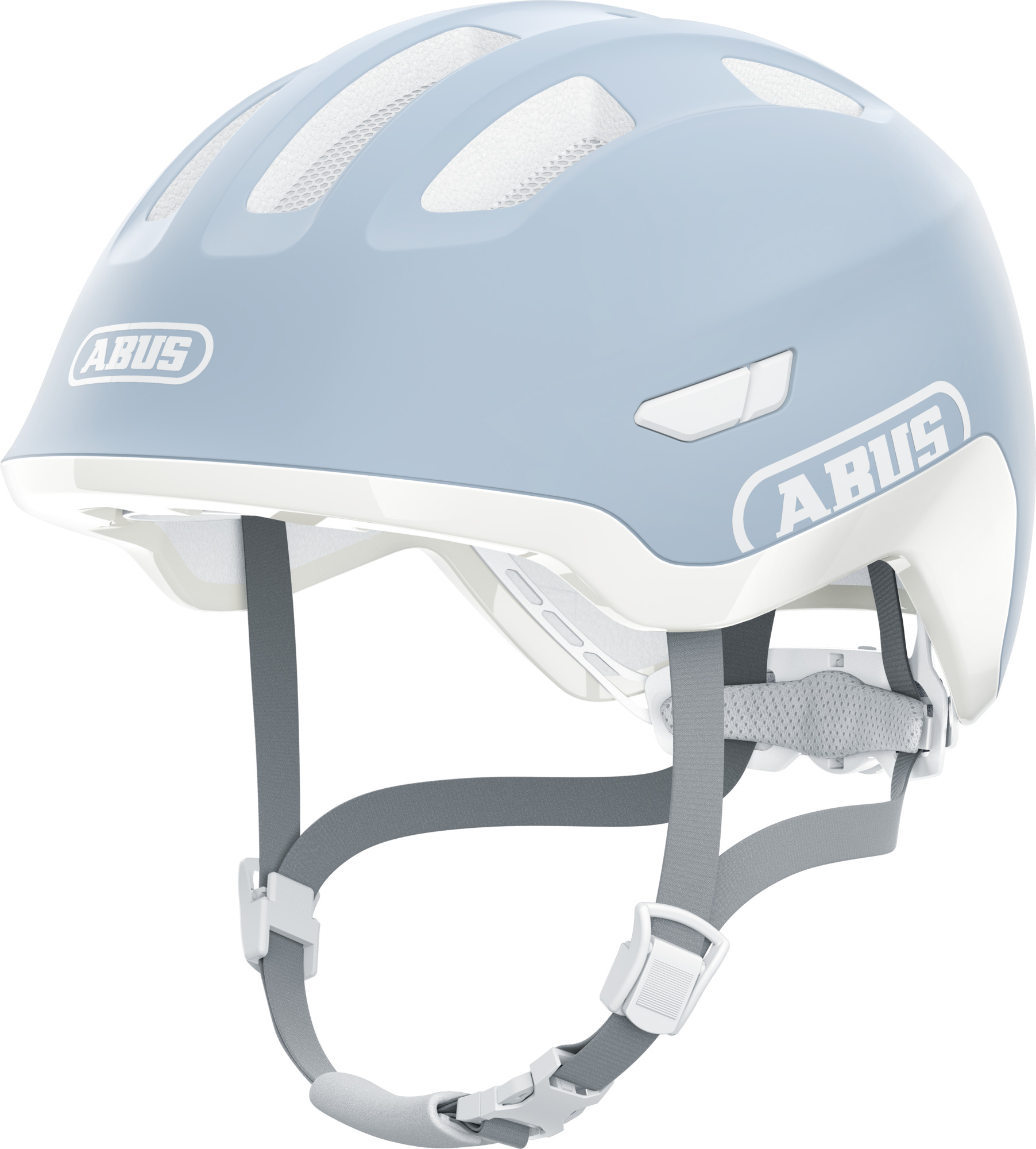 Abus - Smiley 3.0 ACE LED Pure aqua børnehjelm - Medium (50-55 cm) / Blå