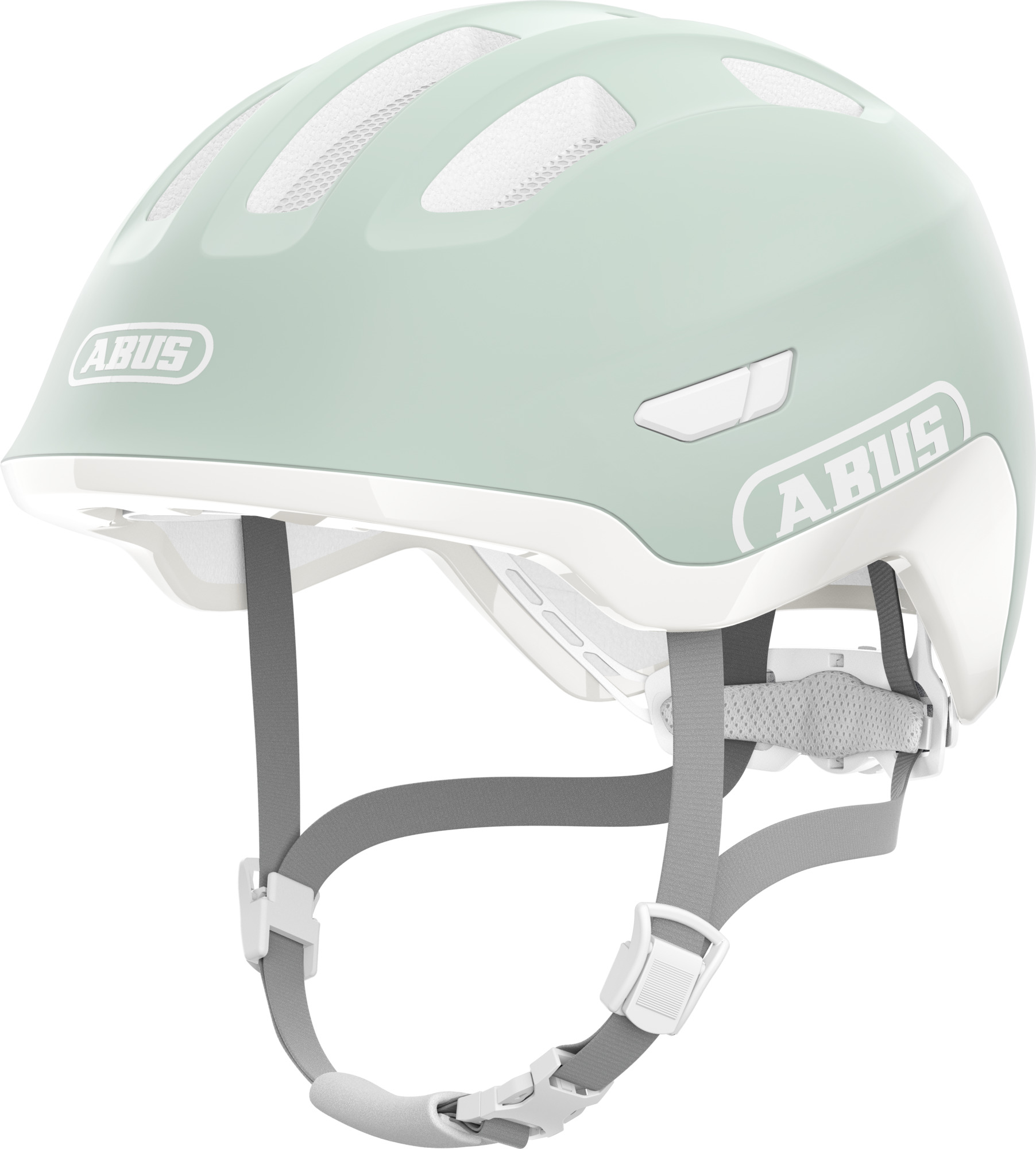 Abus Smiley 3.0 ACE LED pure mint - børnehjelm - Medium (50-55 cm)