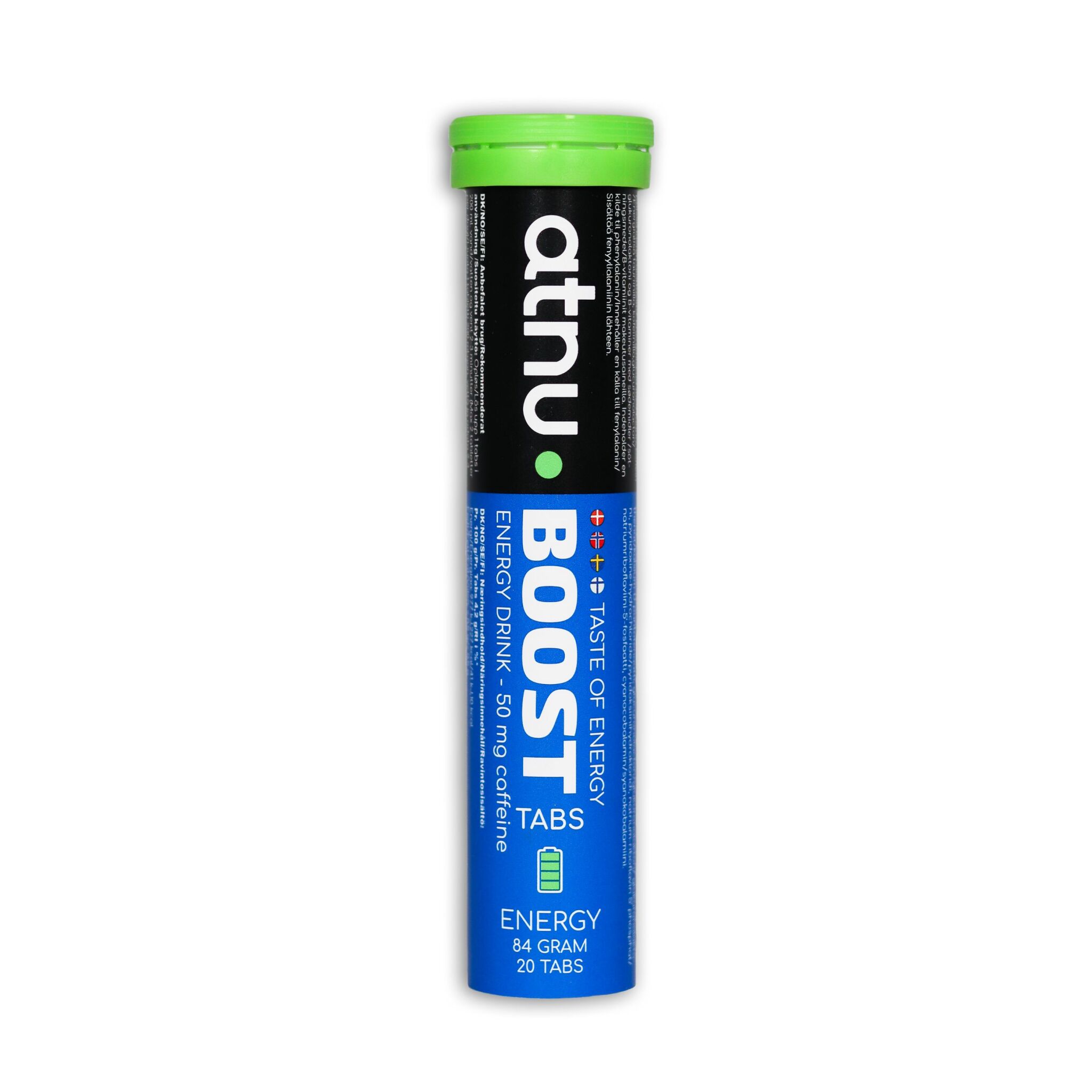 ATNU Boost Energy Drink - Koffeintabs med smag af energidrik - 20 tabs