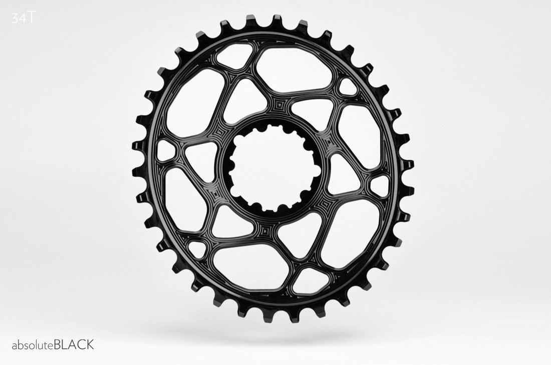 ABSOLUTE BLACK Plateau De Pédalier Absoluteblack Ovale 110 Mm 48T 4B 2 X 9100 Bk