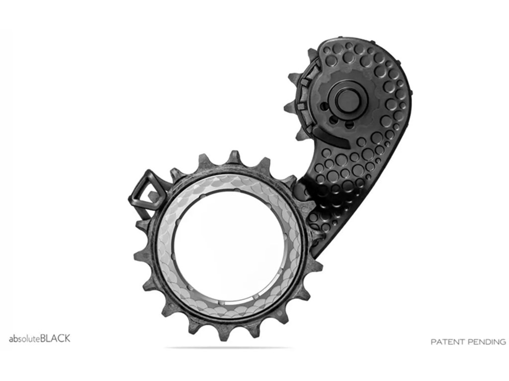 AbsoluteBlack HOLLOWcage Pulleyhjul Shimano R8000/R9100 Sort/Sølv