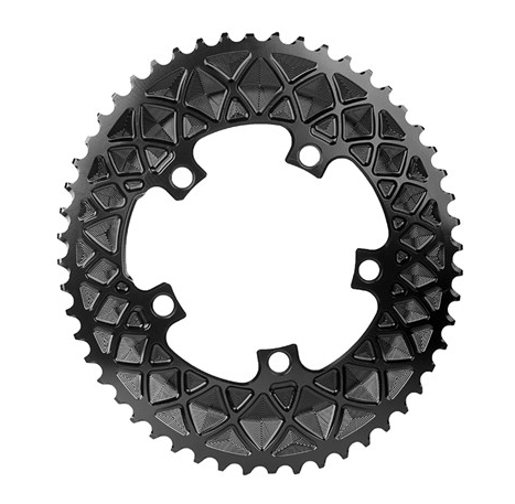 Absolute Black Oval Premium Klinge 52t 110BCD 5huls skjult klingebolt sort