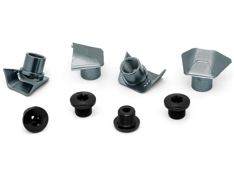 Absolute Black covers til Shimano Dura Ace 9100 kranksæt sølv