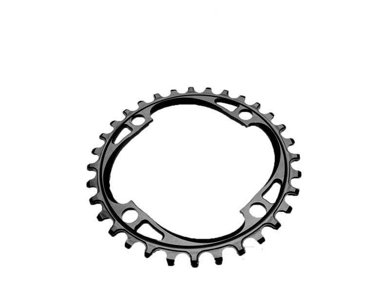 absoluteBLACK Rund klinge - SRAM - Singlespeed - ø64 mm - 28T - Sort