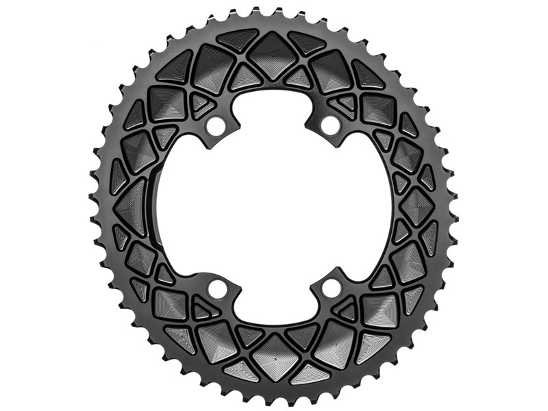 Absolute Black stor oval klinge ø110 Shimano sort