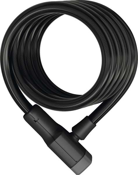 ABUS Spirallås 6512 Booster m/holder 6512K/180/12 black SCMU