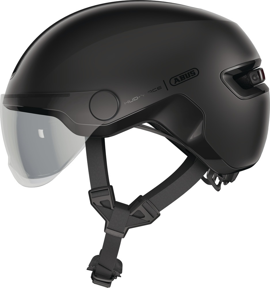 Abus HUD-Y ACE velvet black cykelhjelm - Small (51-55 cm)