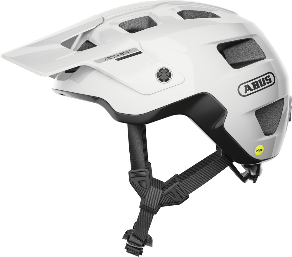 ABUS Hjelm MoDrop MIPS, shiny white S
