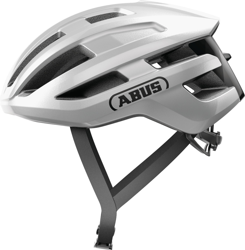 Abus PowerDome gleam silver cykelhjelm - Large (57-61 cm)