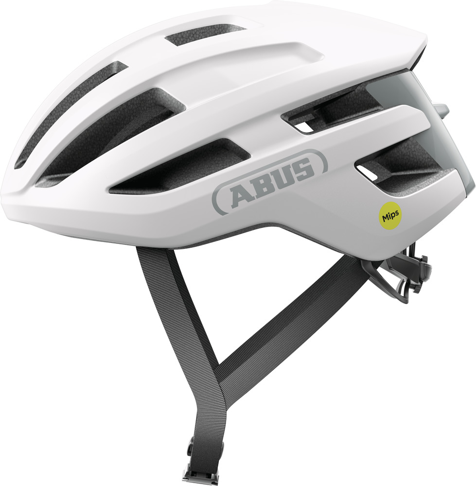 Abus PowerDome MIPS polar white cykelhjelm - Medium (54-58 cm) / Hvid