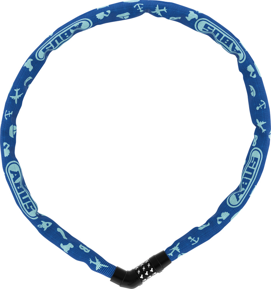 Abus 4804C Steel-O-Chain - Kædelås - 75cm - Blue symbols