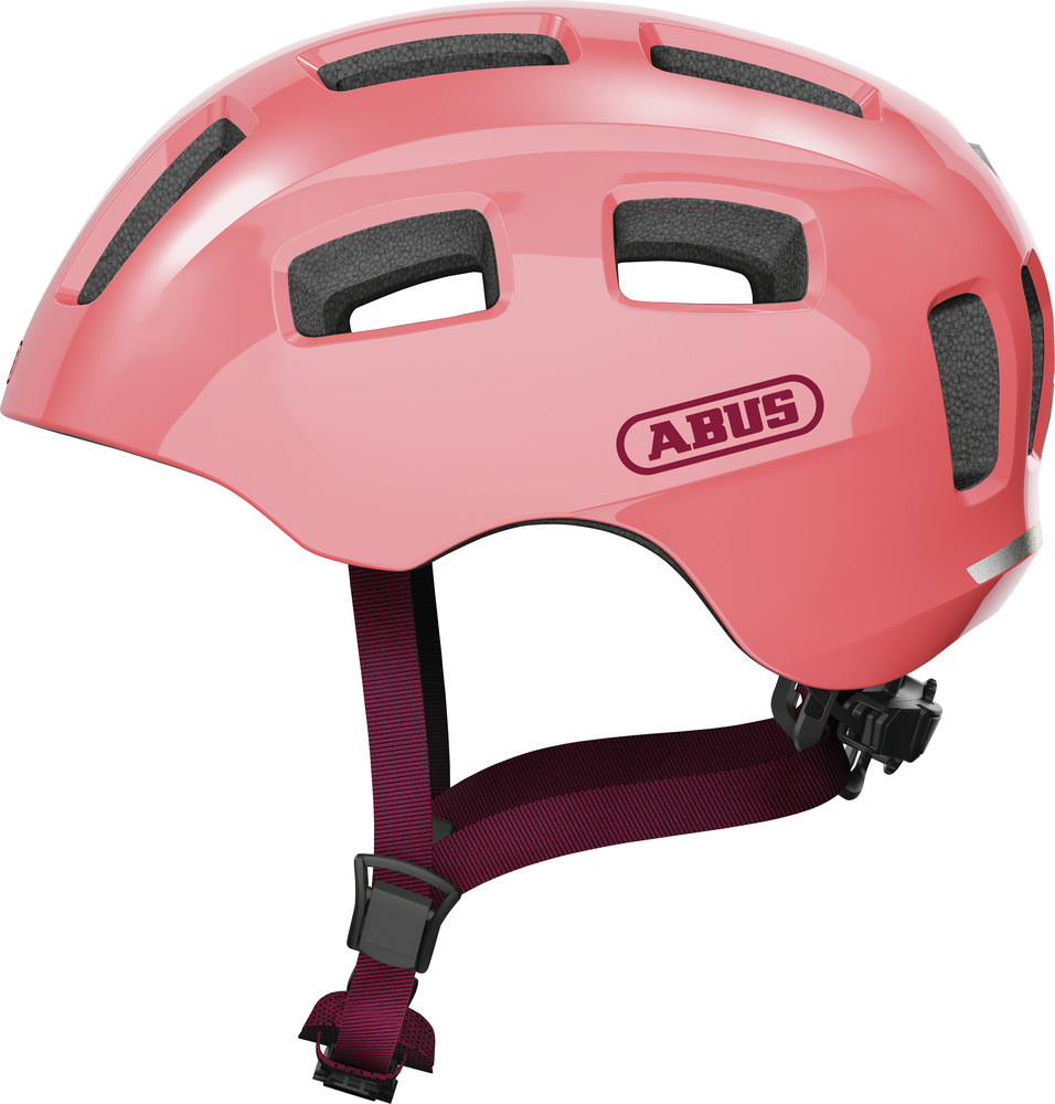ABUS Youn-I 2.0 cykelhjelm LED Living Coral (Hjelmstørrelse: 48-54 cm)