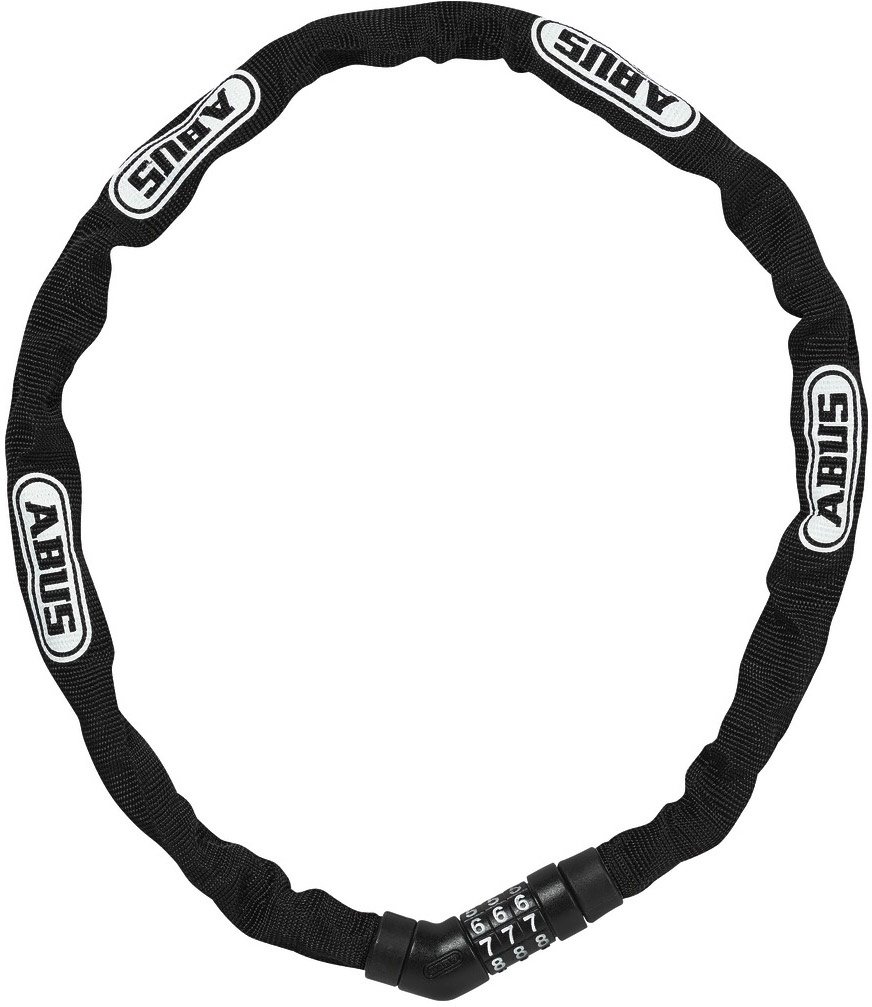 Abus chain lock, 4804C/75, with number combination, black