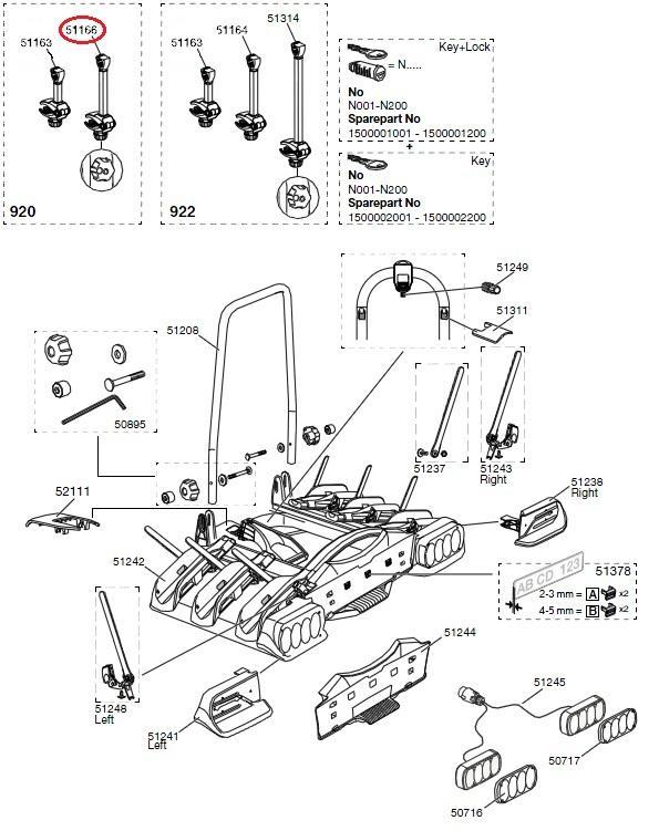 Thule Arm Til Thule Euroway G2