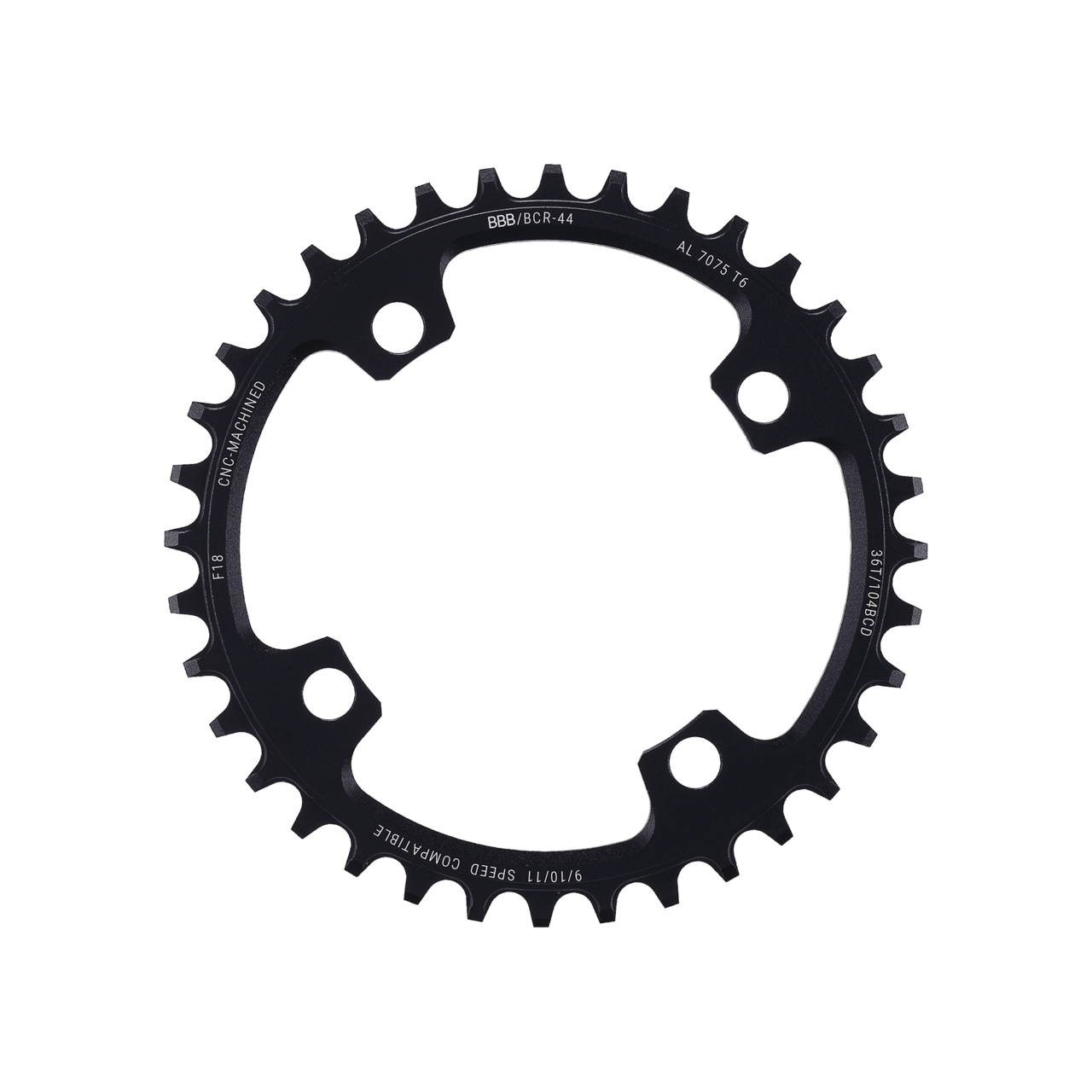 BBB klinge MTB gear 36 tands - 1 x 9/10/11 gear - ø104mm