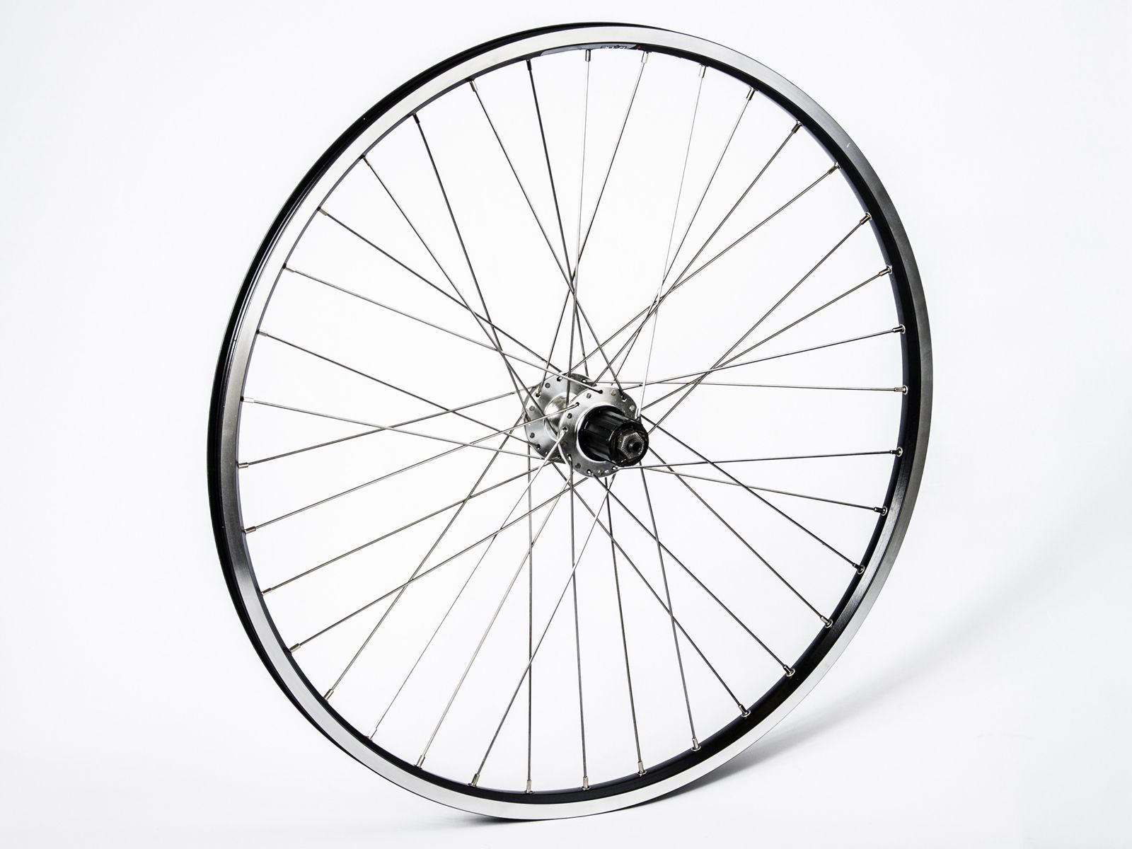 Connect MTB baghjul - 26"- 8/10 speed - Disc / Fælgbremse - Sort/sølv