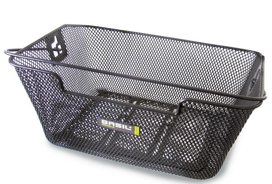 Basil Capri Flex, Bagside, Cykelkurv, Stål, Sort, 5 kg, 420 mm